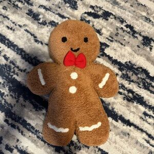 Brown Gingerbread Plush Toy with Red Bow Tie - Target Wondershop